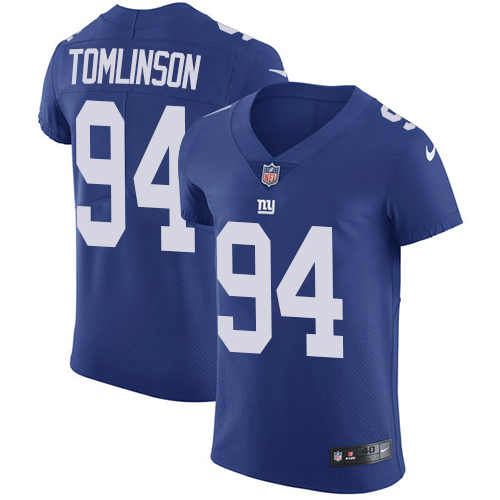 Nike Giants #94 Dalvin Tomlinson Royal Blue Team Color Men's Stitched NFL Vapor Untouchable Elite Jersey